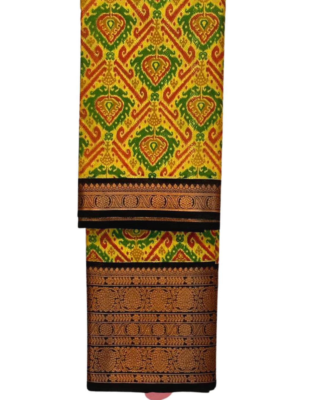 Ikkat soft silk saree