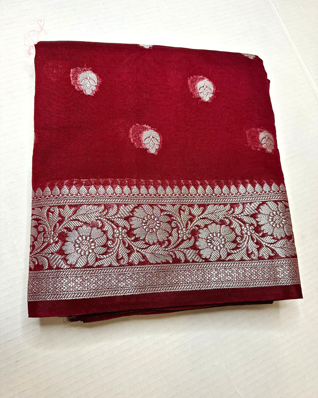 Party wear Banarasi Semi Georgette soft silk saree