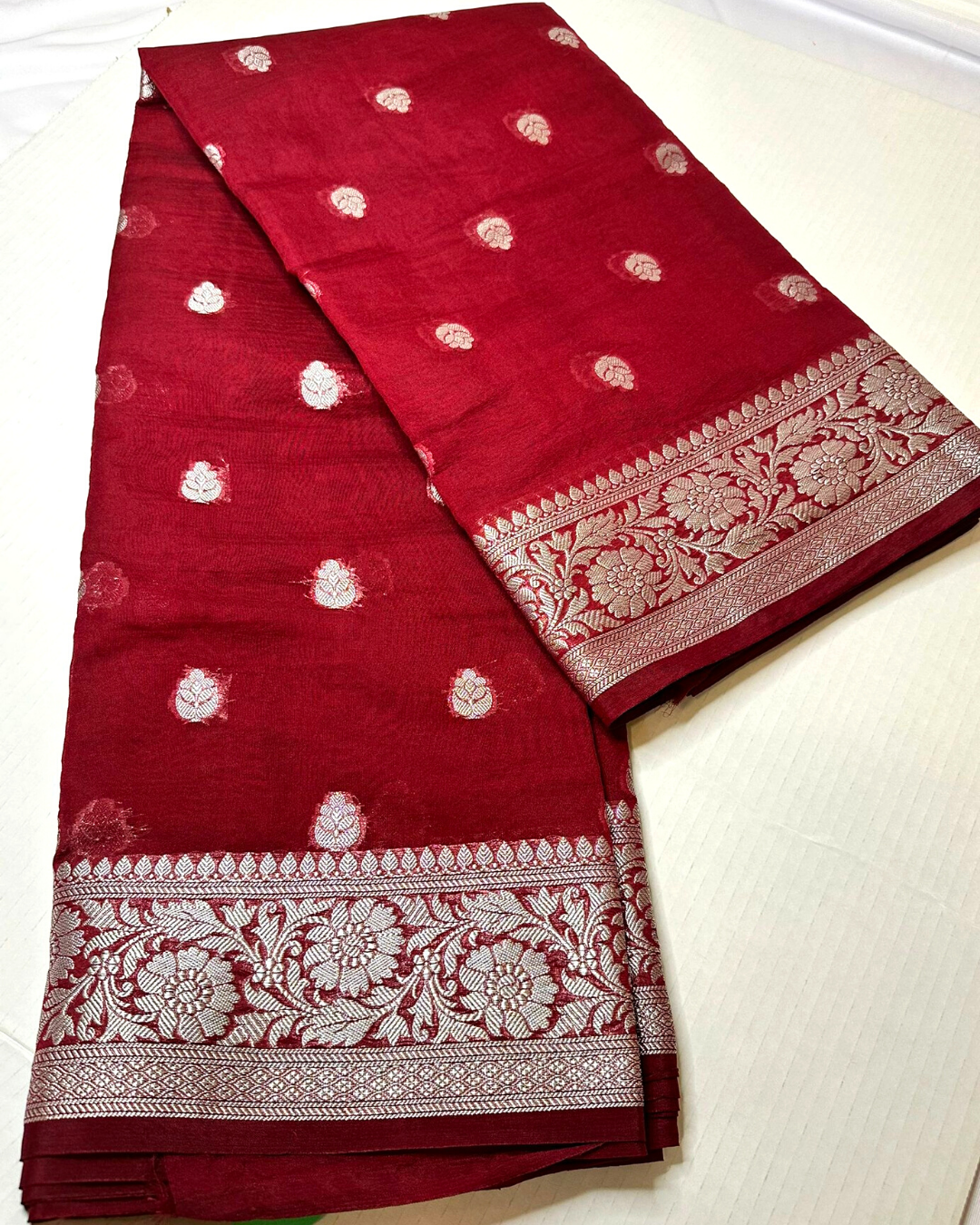 Party wear Banarasi Semi Georgette soft silk saree