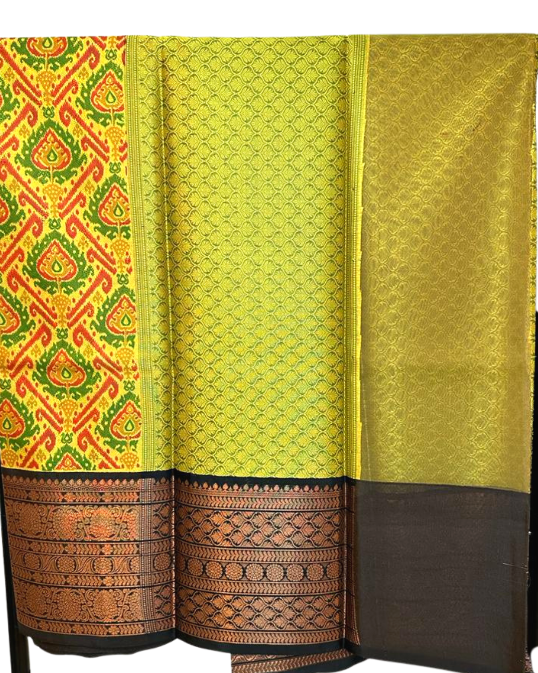 Ikkat soft silk saree