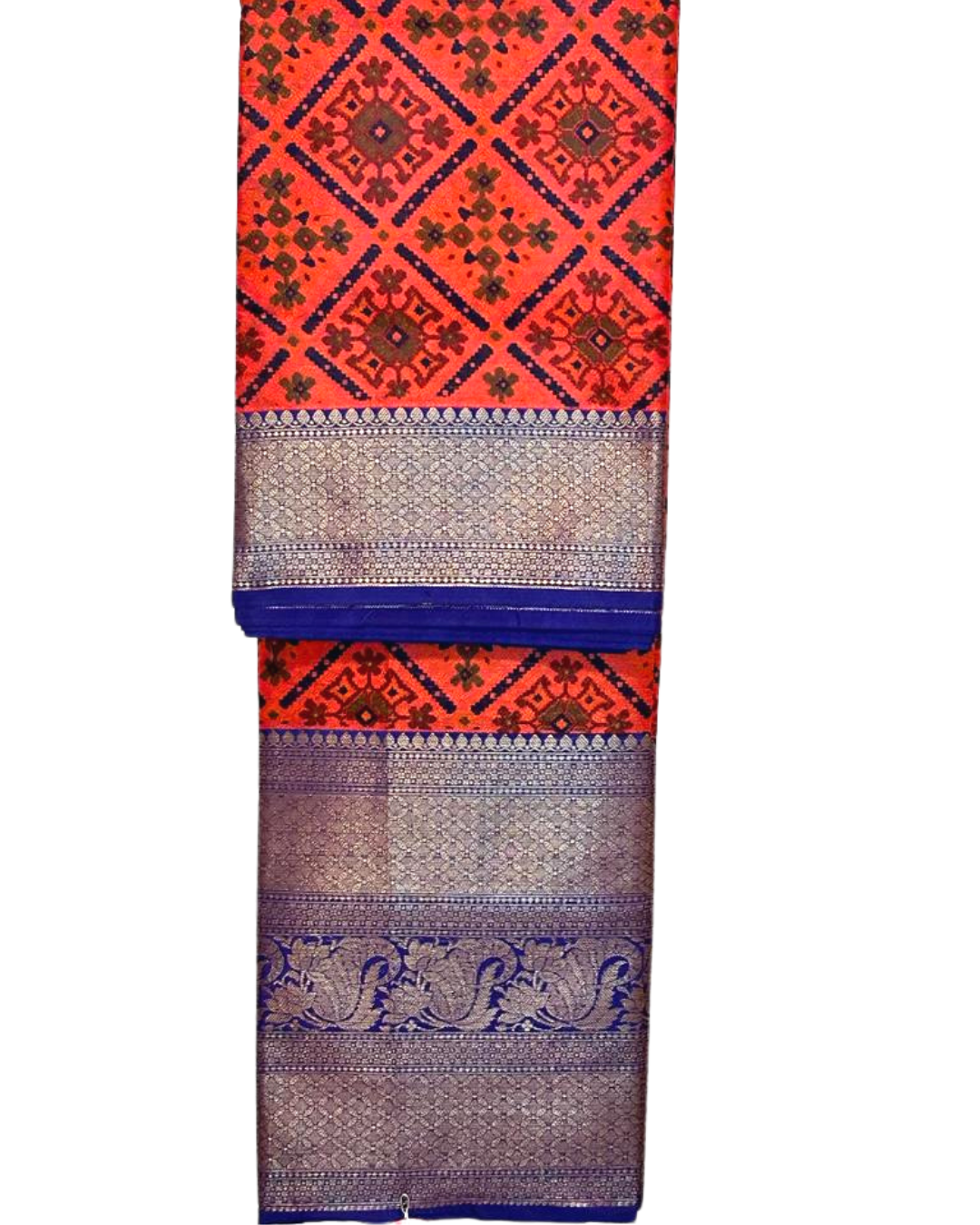 Ikkat soft silk saree