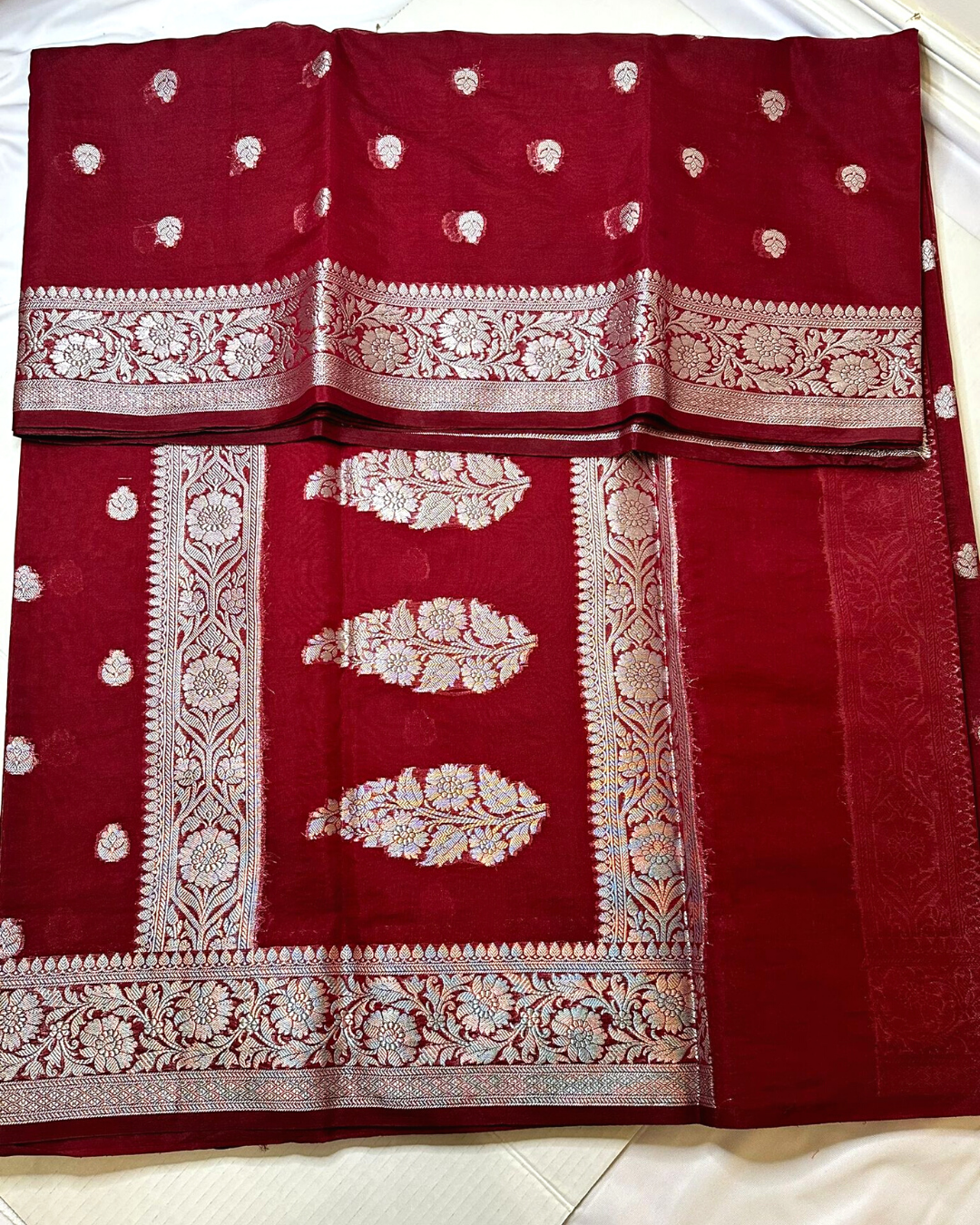 Party wear Banarasi Semi Georgette soft silk saree