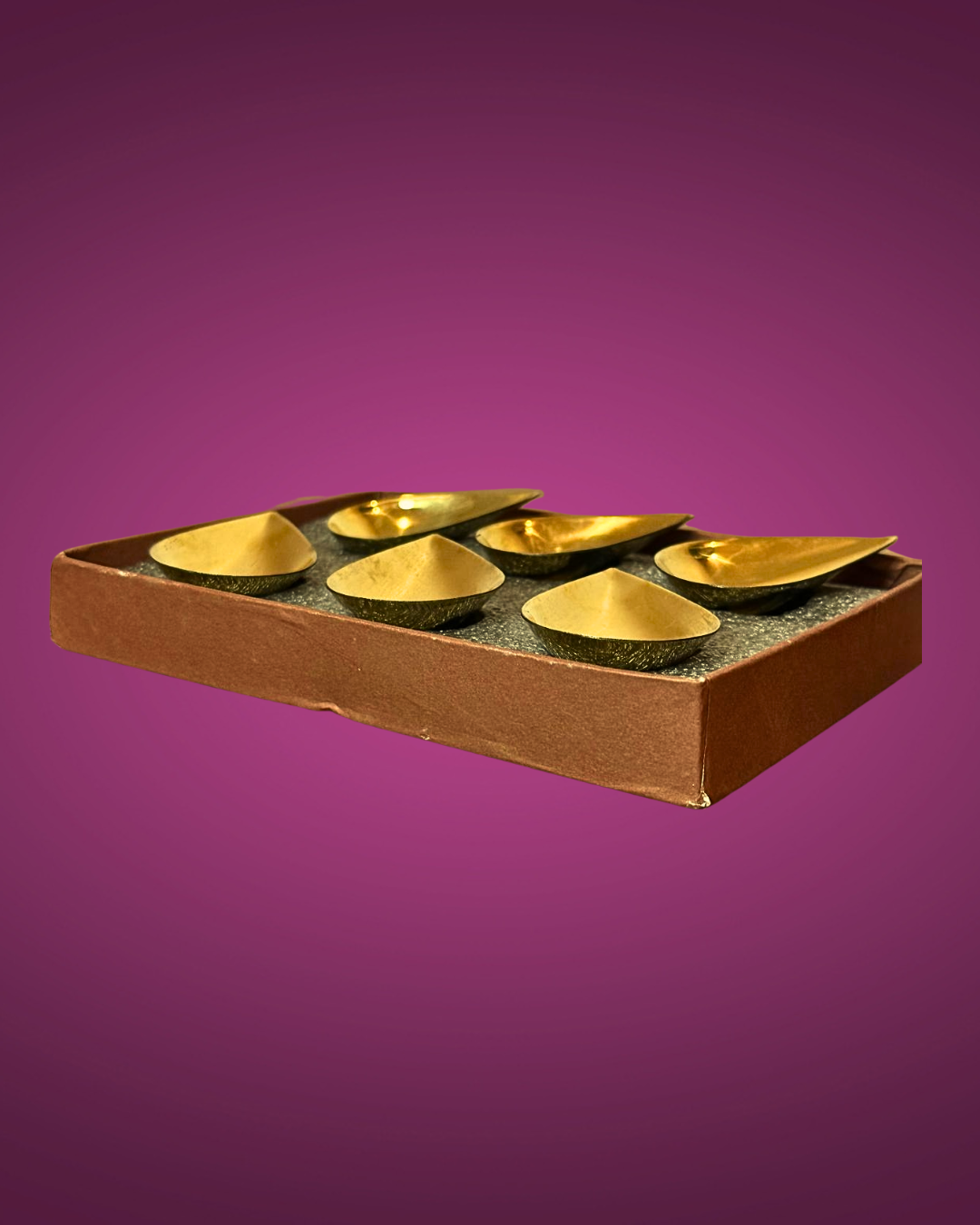 Brass Kubera Deepam set of 6