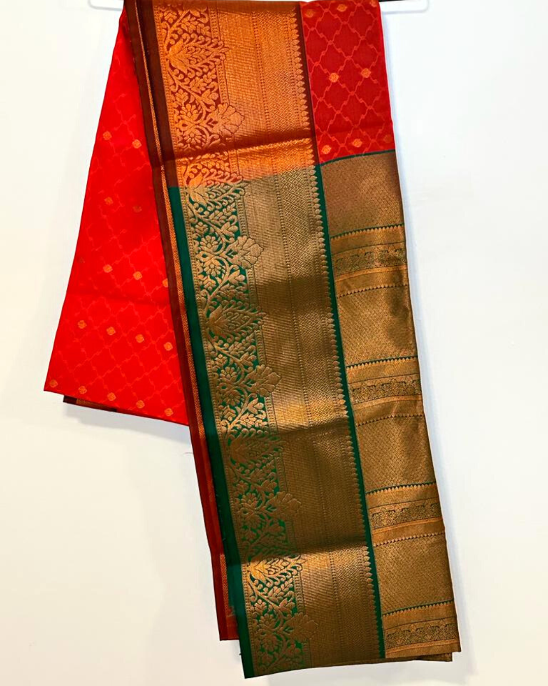Semi-silk Kanchipuram saree