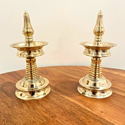 Brass Kerala Diya (lamp) - small