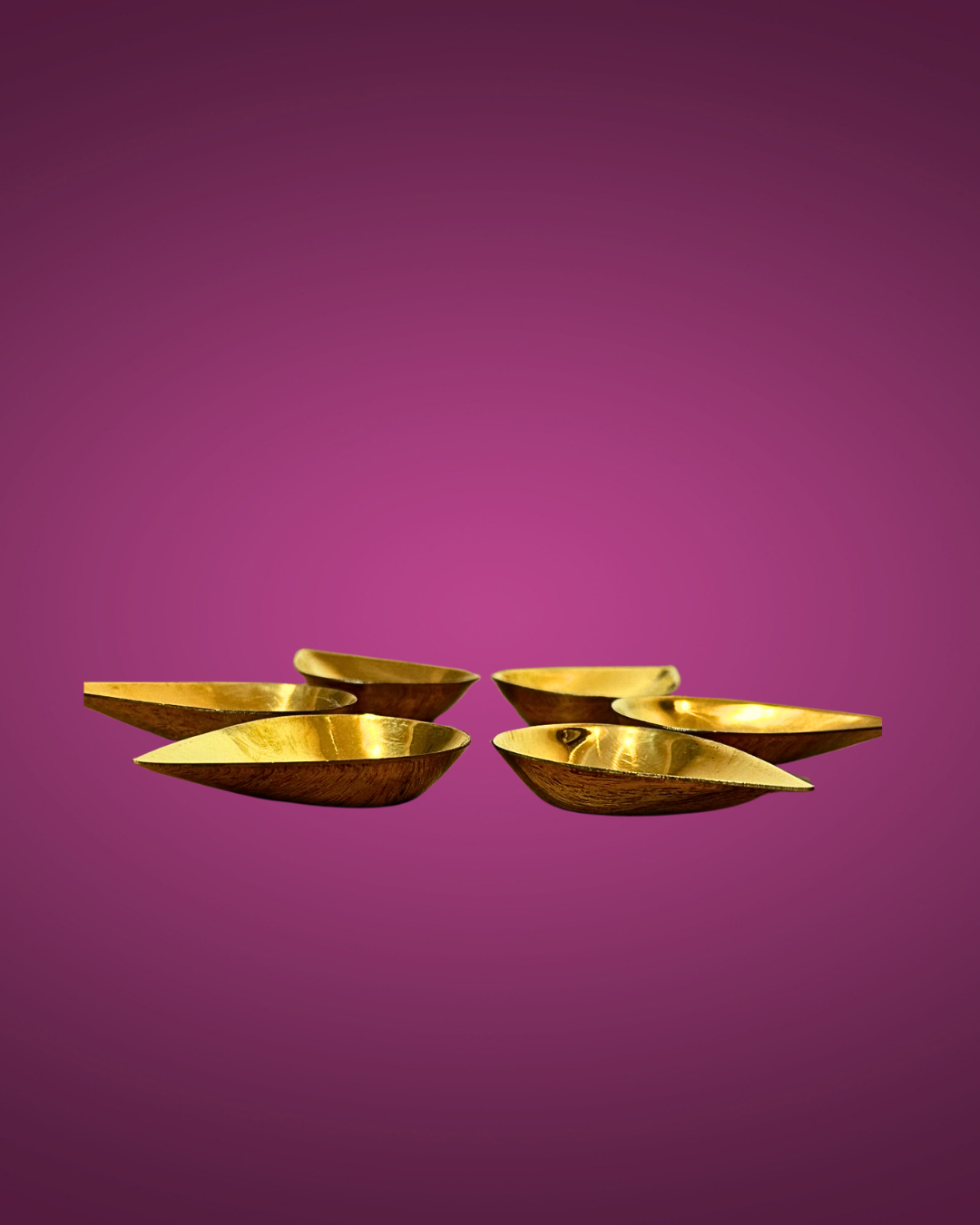 Brass Kubera Deepam set of 6