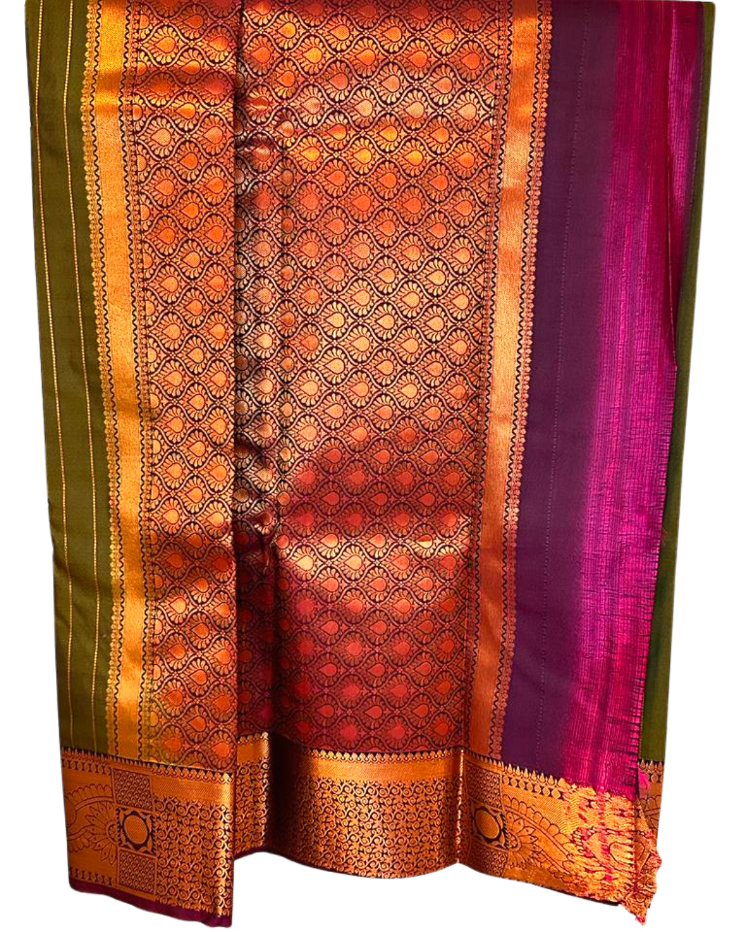 Dharmavaram semi-silk saree