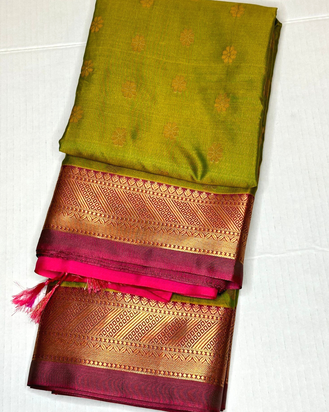 Soft-silk Kancheepuram saree