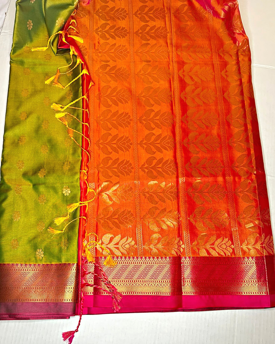 Soft-silk Kancheepuram saree