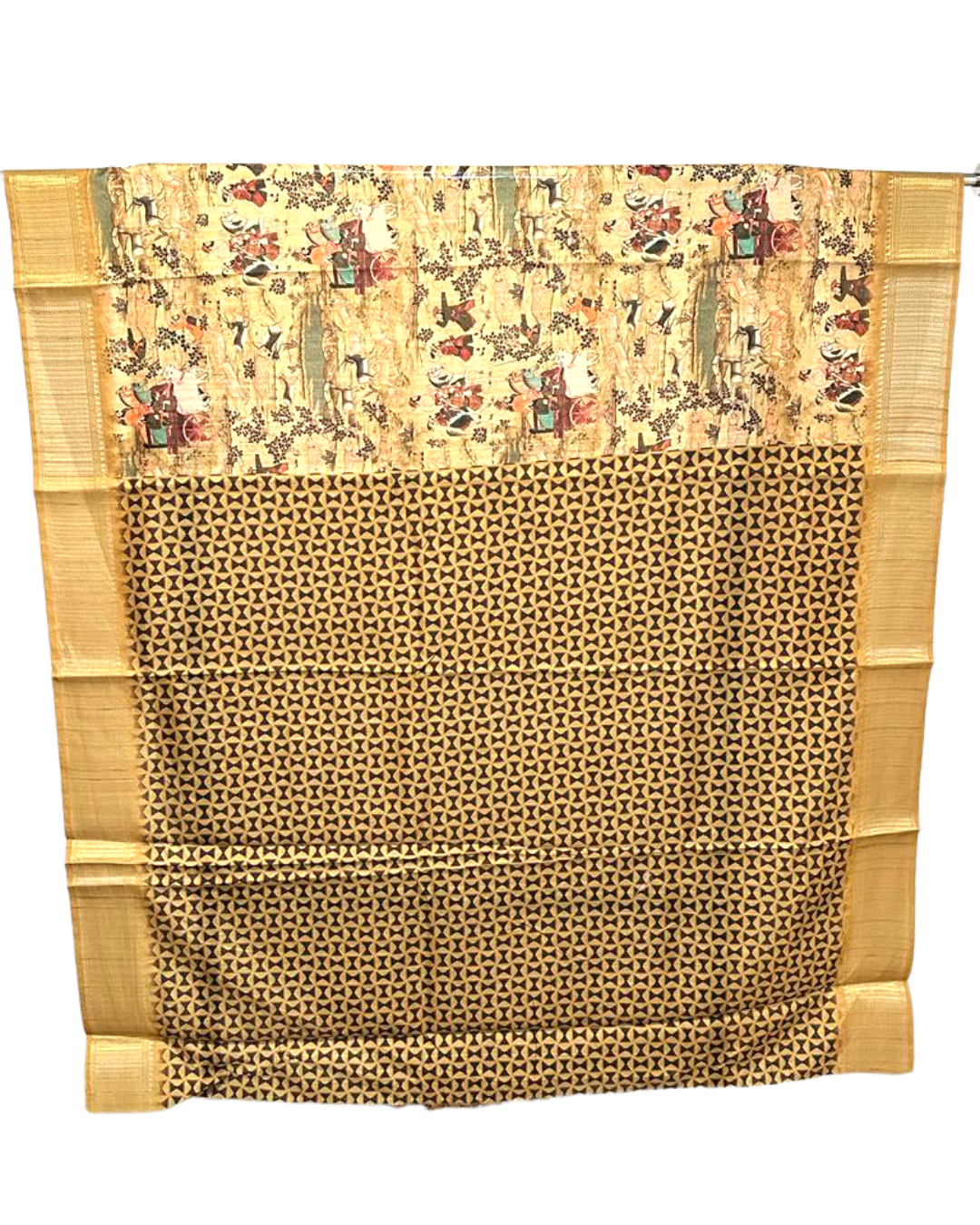 Katha cotton prited saree
