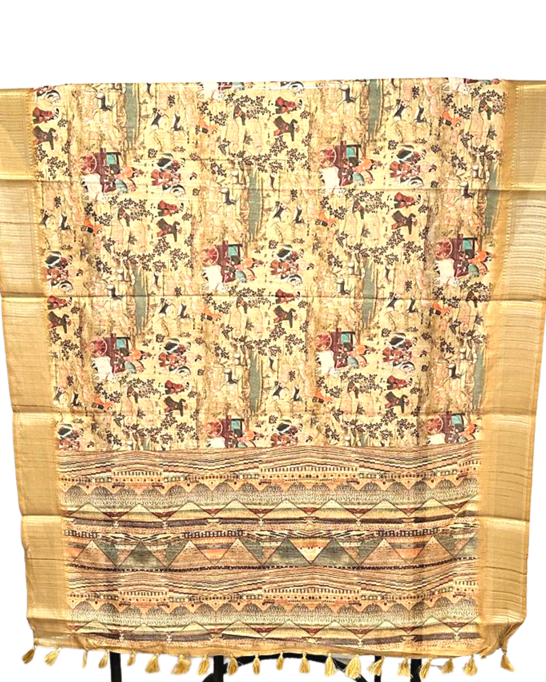 Katha cotton prited saree