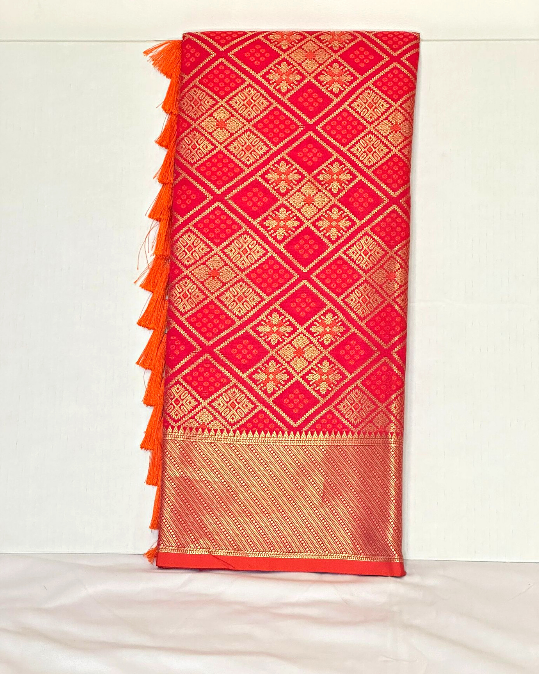 Red Patola saree