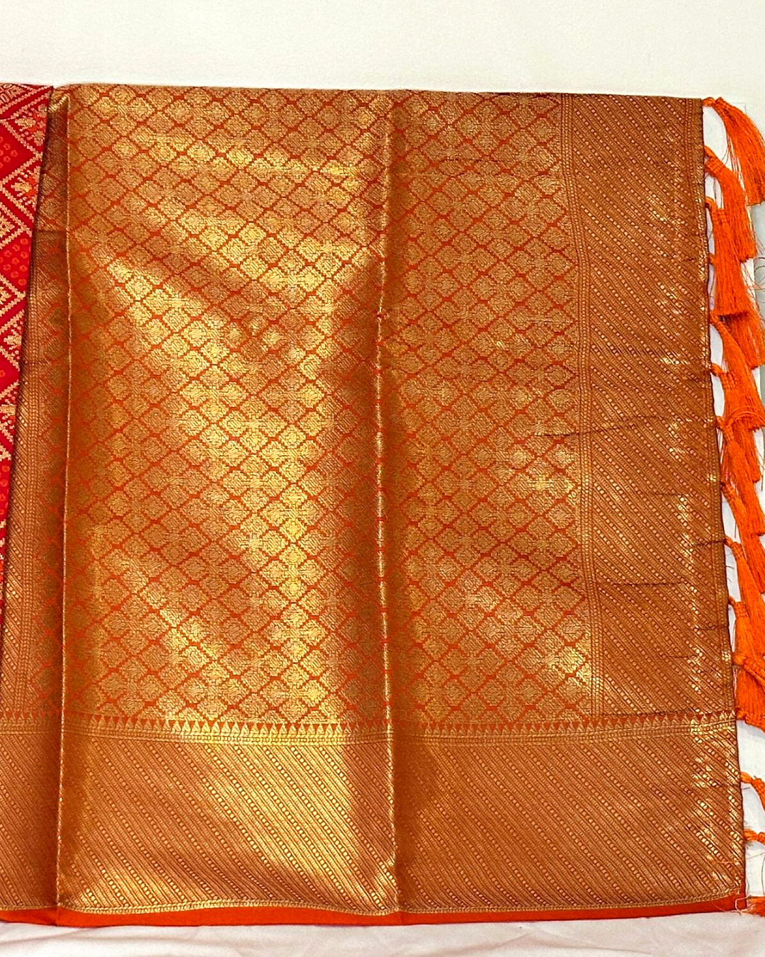 Red Patola saree