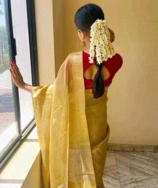 Gold Tissue Silk Saree