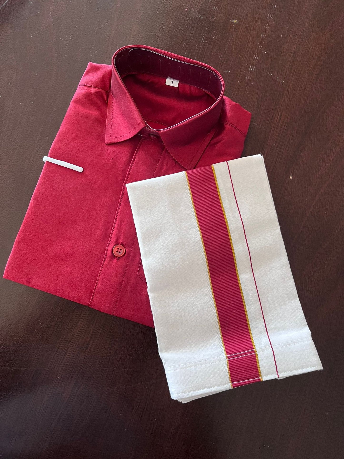 Kids Dhoti-Shirt Set (1 yr)