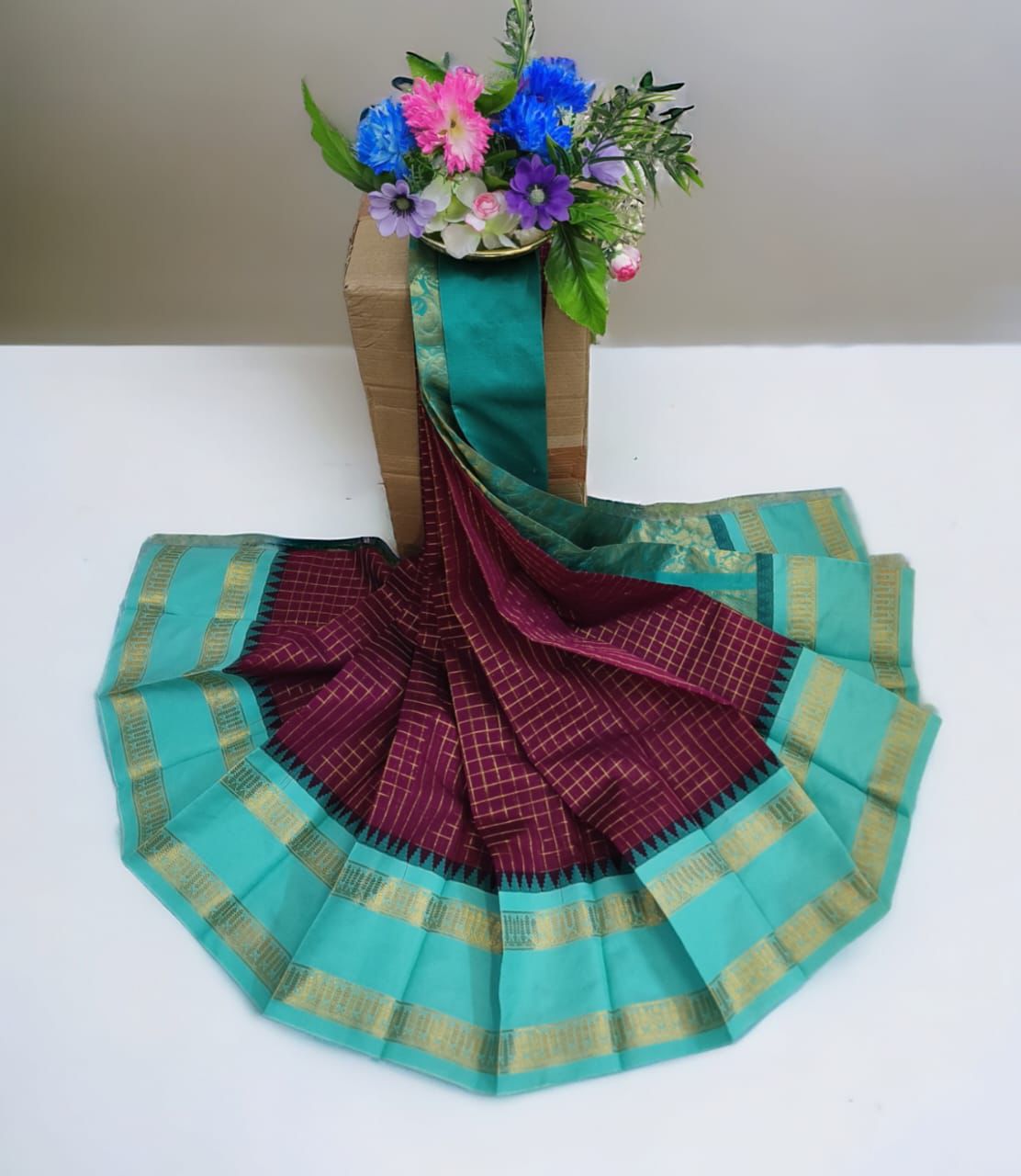 Uppada Korvai Cotton Kottanji Silk Saree