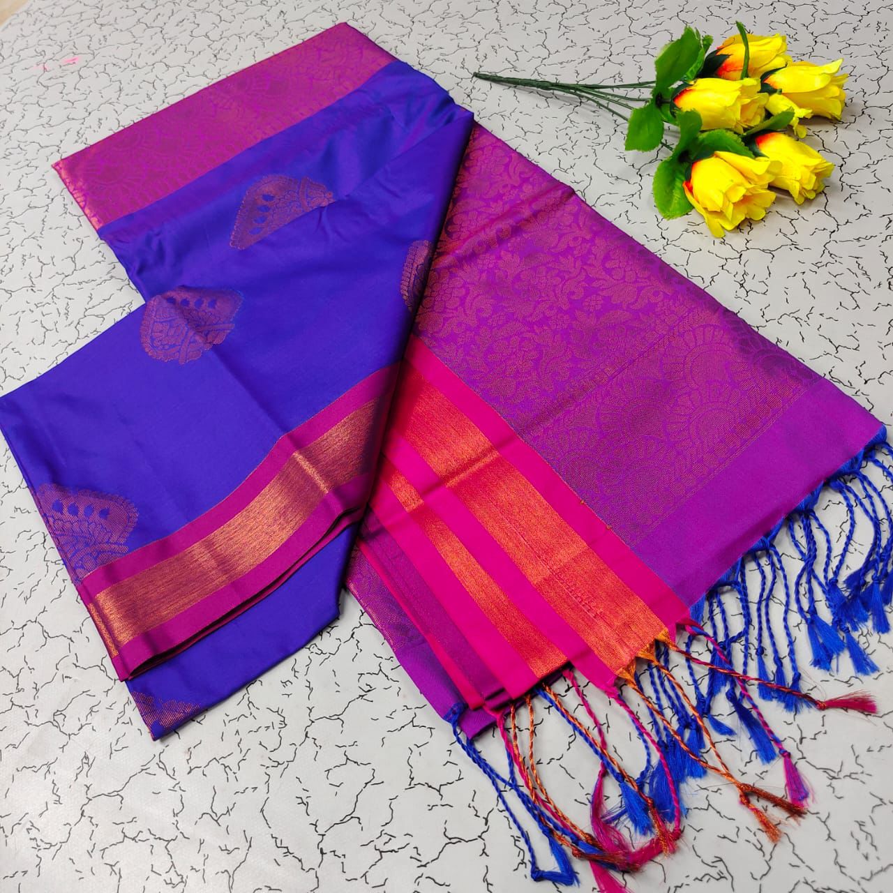 Soft Silk Saree with Border