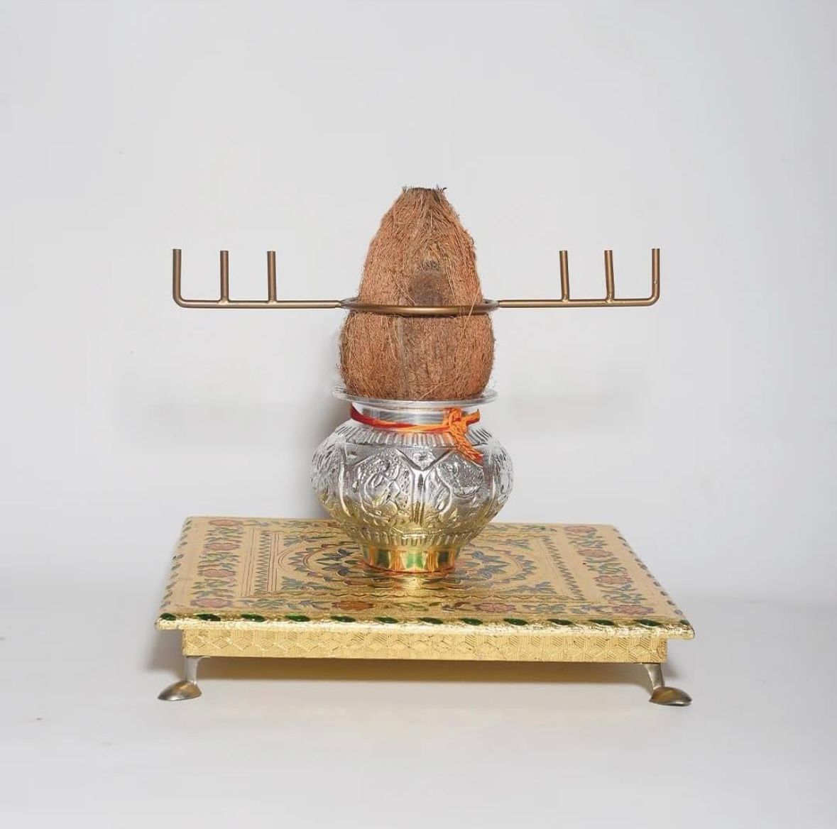 Varalakshmi pooja kalasam flower stand