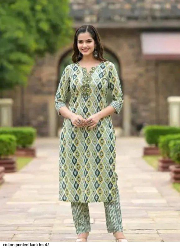 Cotton Printed Kurti
