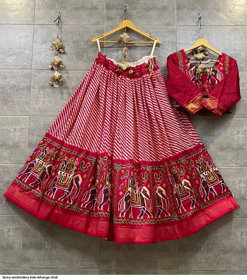 Fancy Embroidery Kids Lehenga Choli