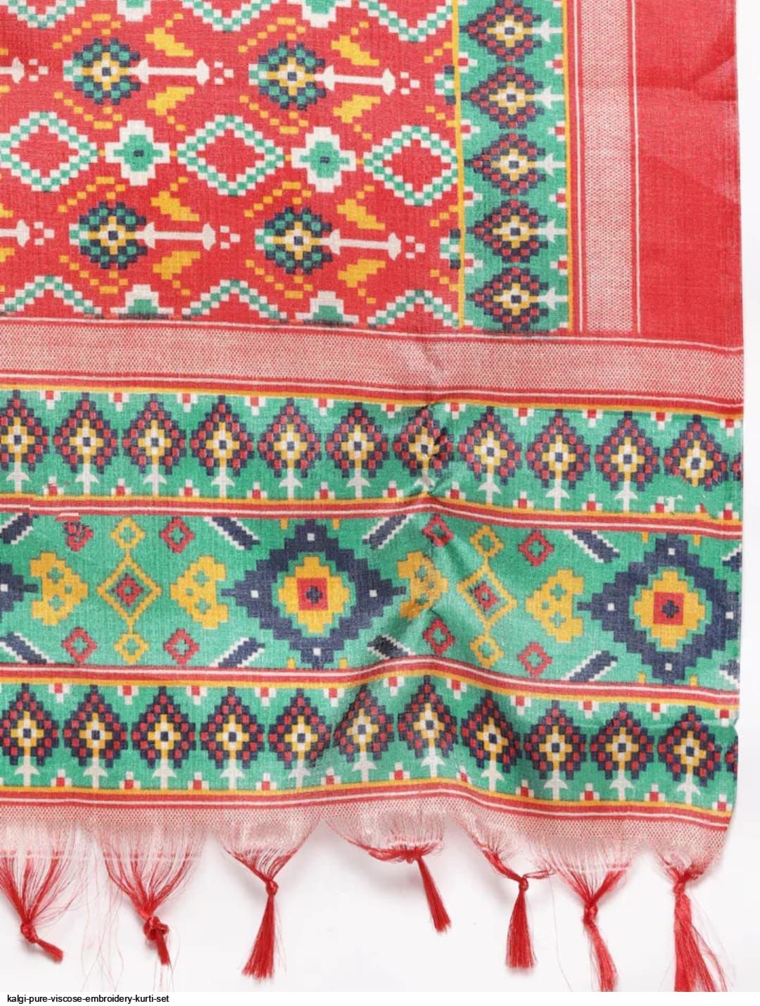 Viscose Embroidery Kurti Set