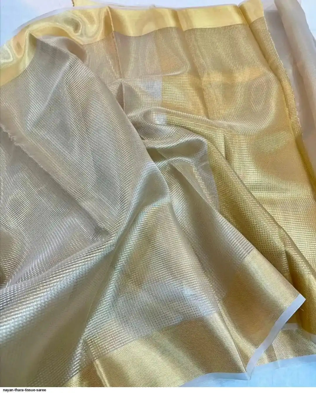 Nayantara tissue silk saree