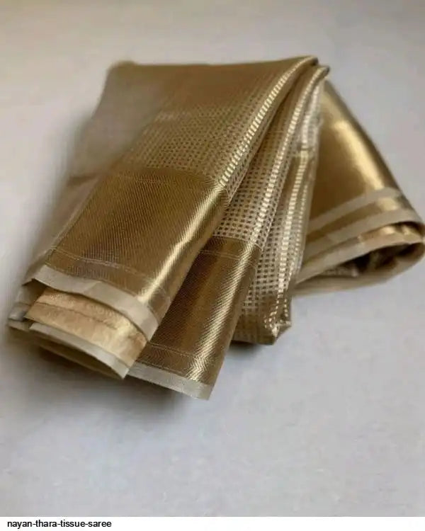 Nayantara tissue silk saree