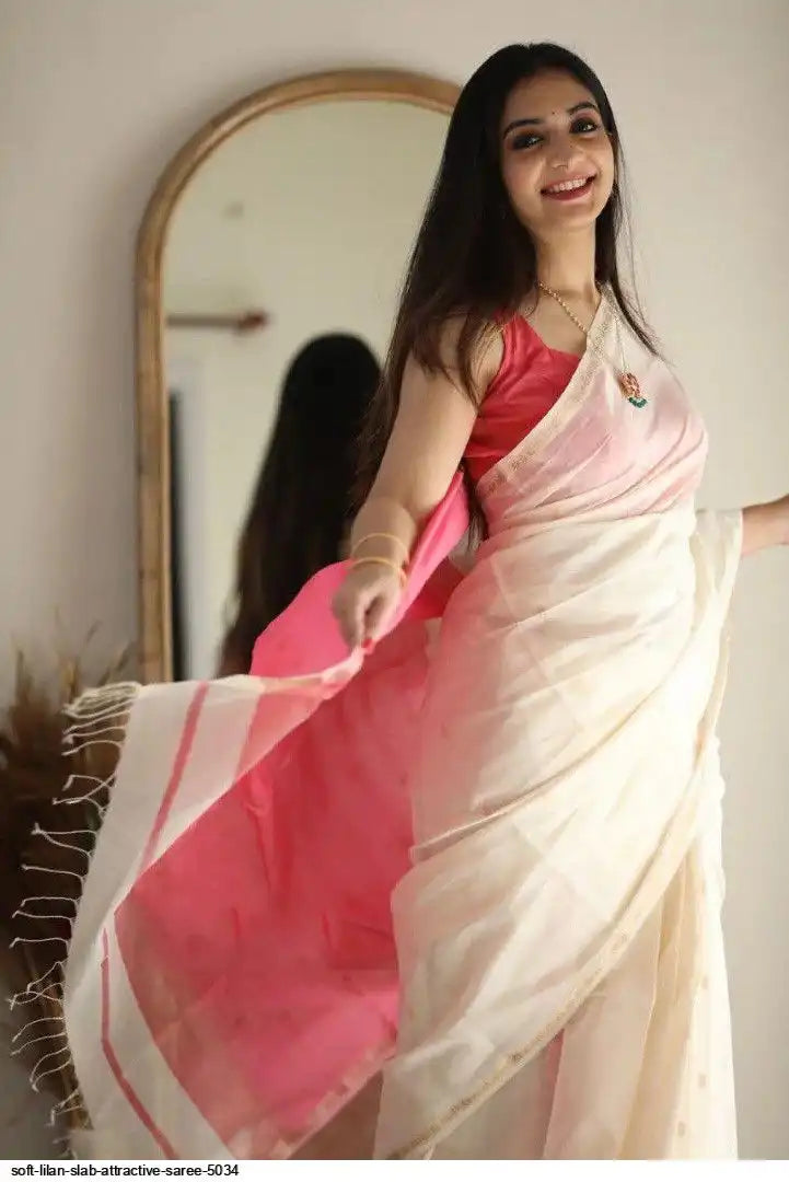 Soft Linen Attractive Saree