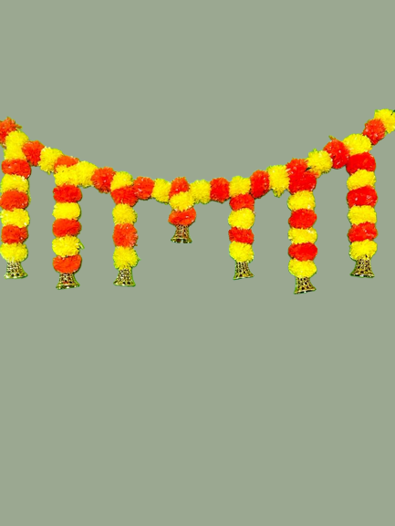 3 feet orange-yellow marigold thoran