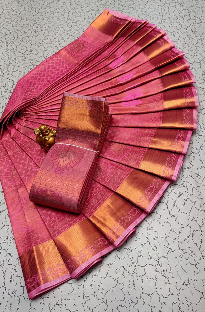 Pink saree