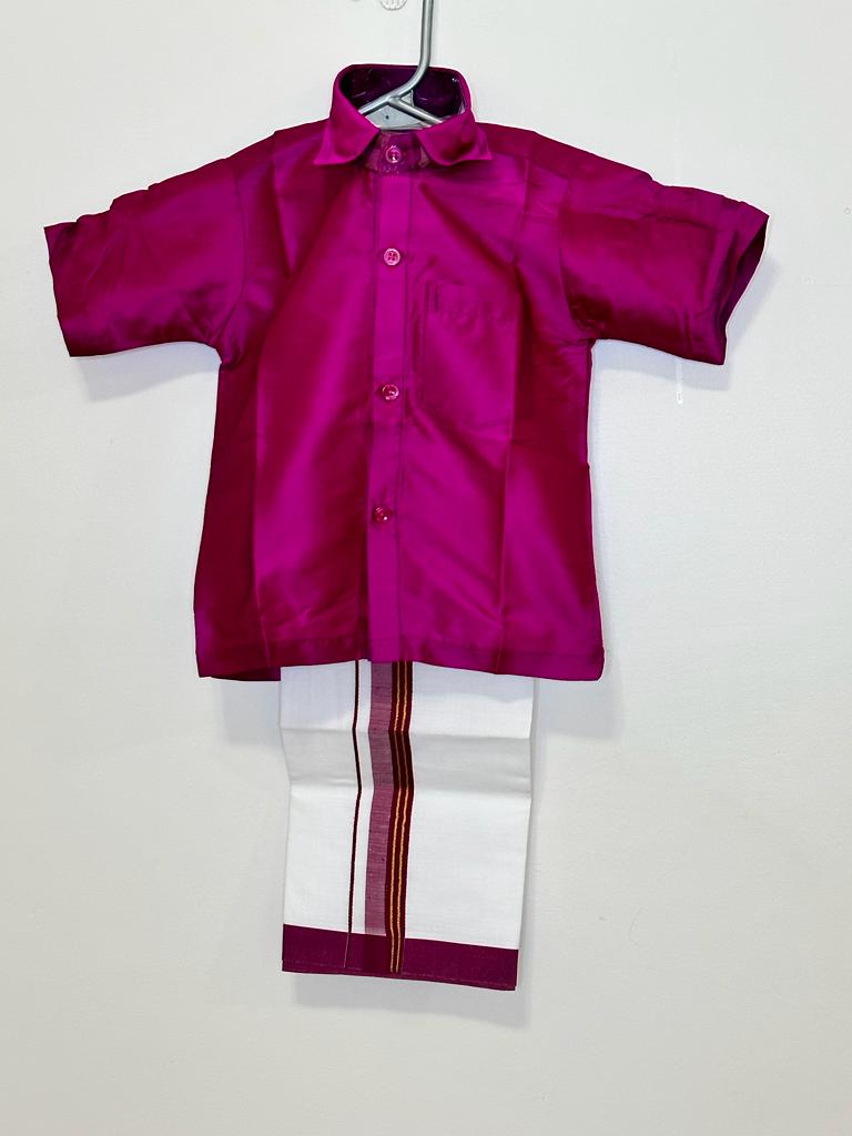 Kids Dhoti-Shirt set (2 yr)