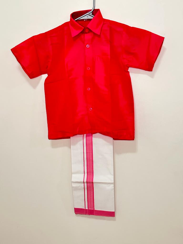 Boys Dhoti-Shirt set (8 yr)