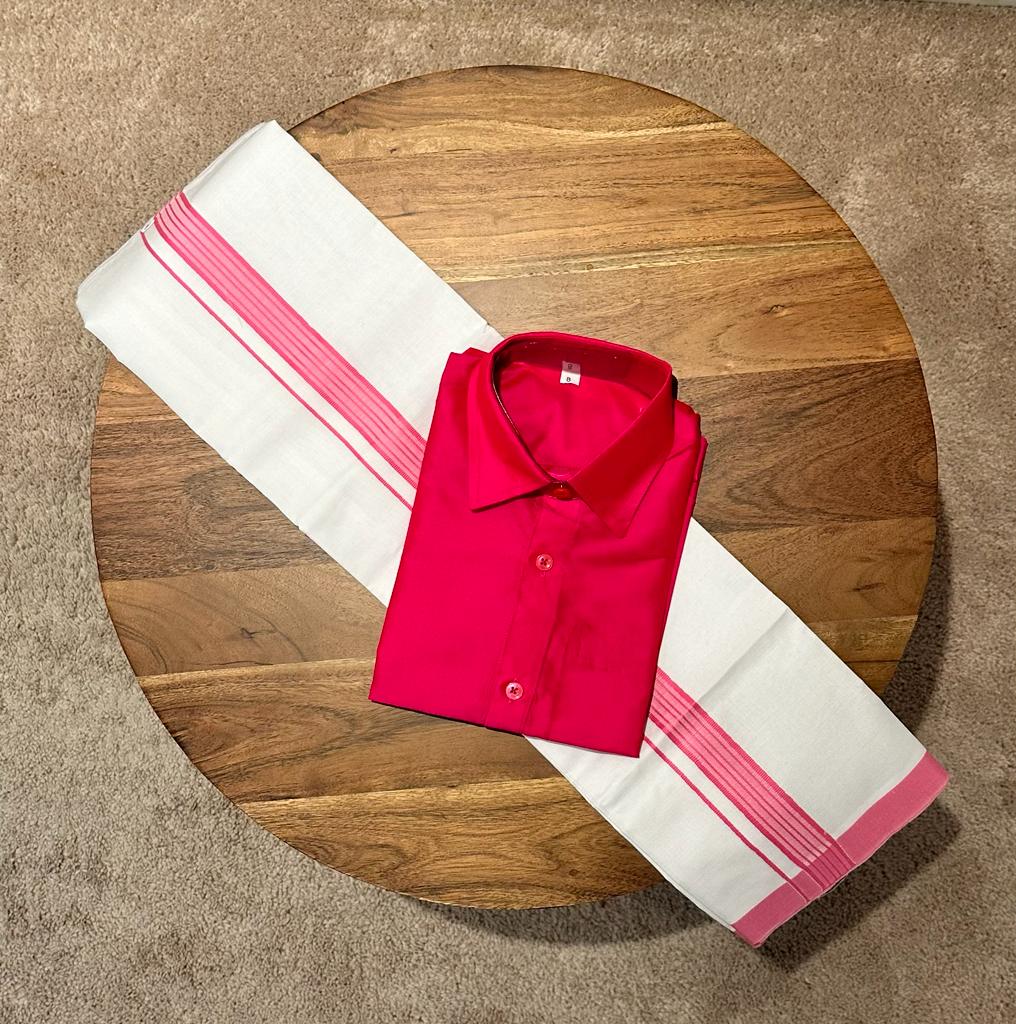 Boys Dhoti-Shirt set (8 yr)