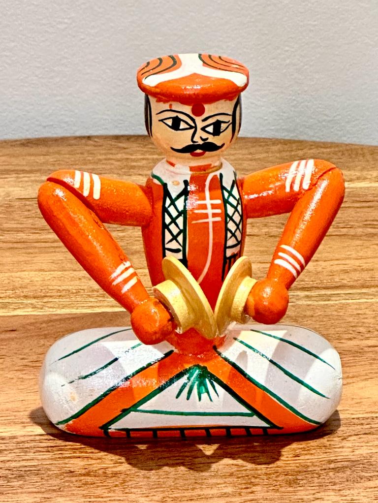 Channapatna Toys/showpiece - Gents Music Set (Set of 3)