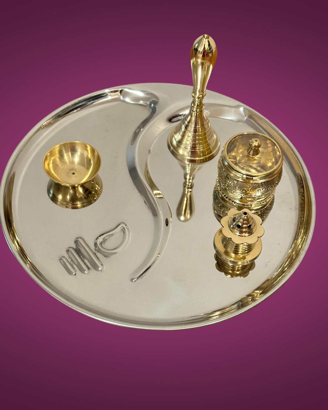 Brass Pooja Thali Set