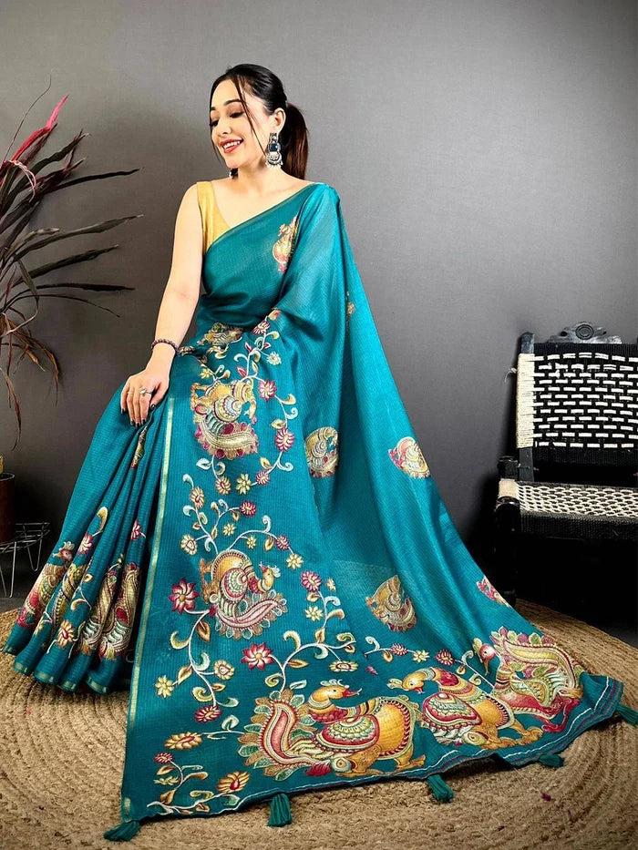 Kalamkari Kota Saree