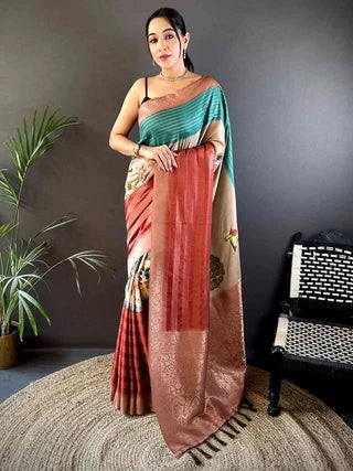 Crepe Silk Digital Ombre Saree