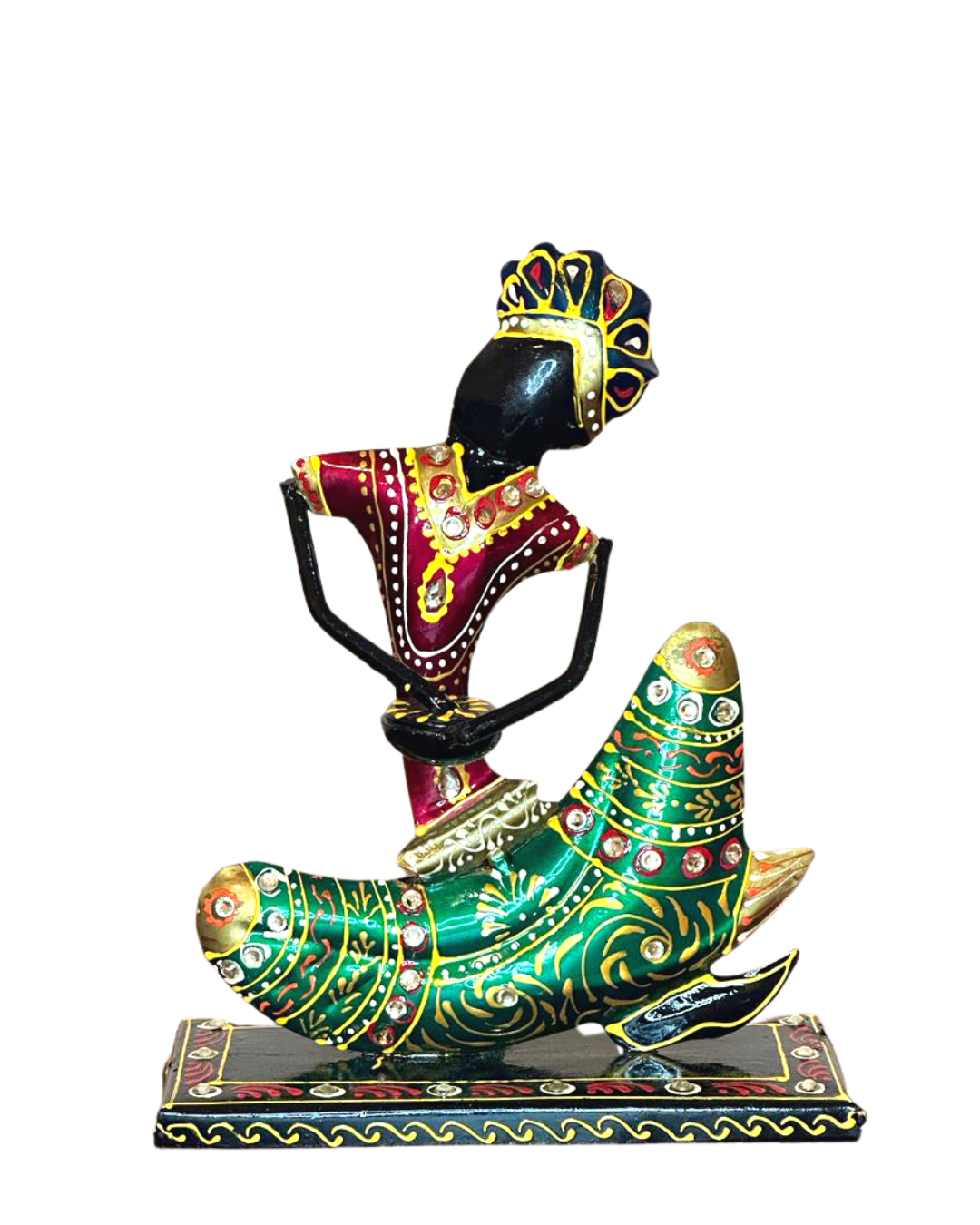 Metal Handpainted Musician Showpiece (set of 3)