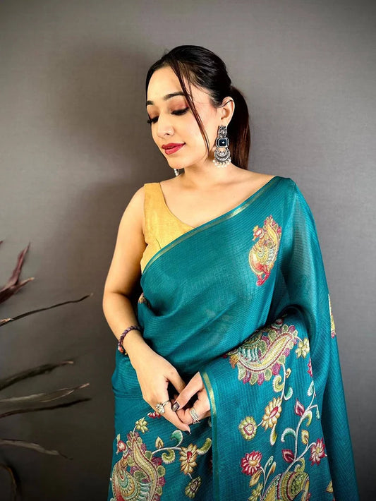 Kalamkari Kota Saree