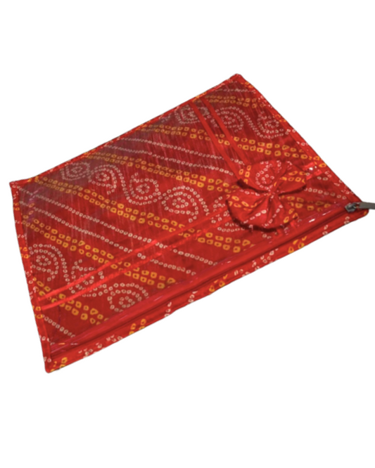 Bhandhani print saree cover