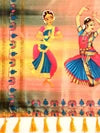 Pichwai Gadwal Pattu Kalmkari Digital Print Designer Saree