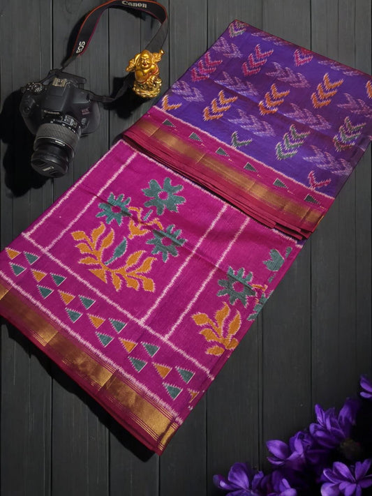 Pochampalli Cotton Silk Saree