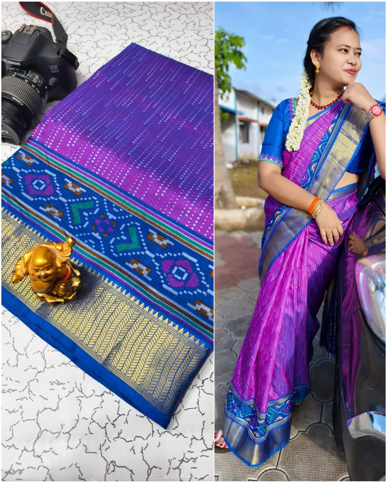 Pochampalli Cotton Silk Saree