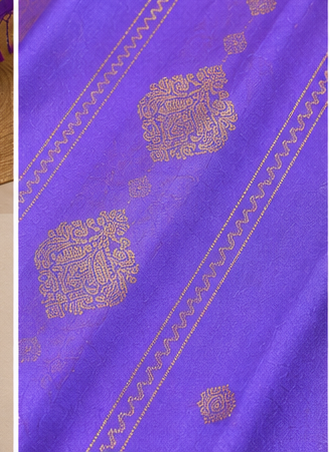 Kanchipuram art silk saree - purple