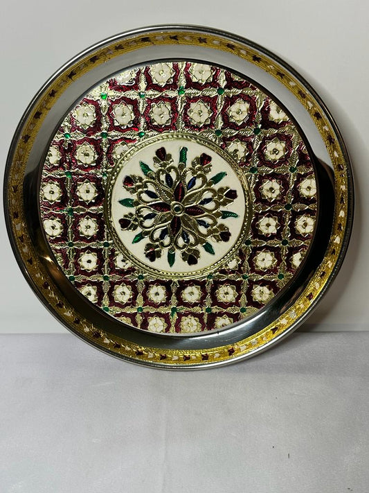 Special Meenakari plate - 10"