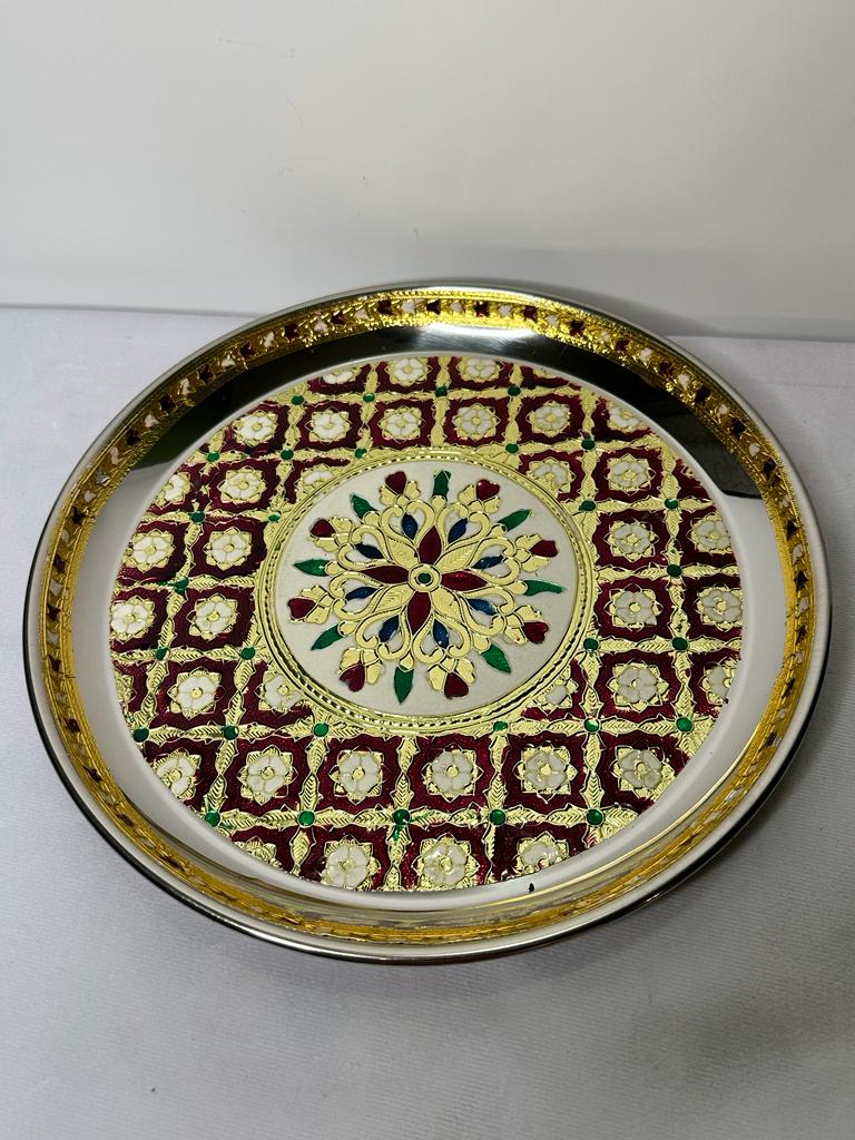 Special Meenakari plate - 10"