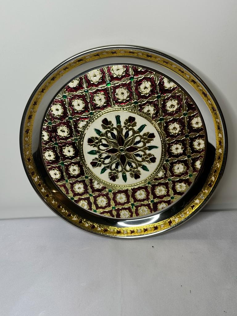 Special Meenakari plate - 10"