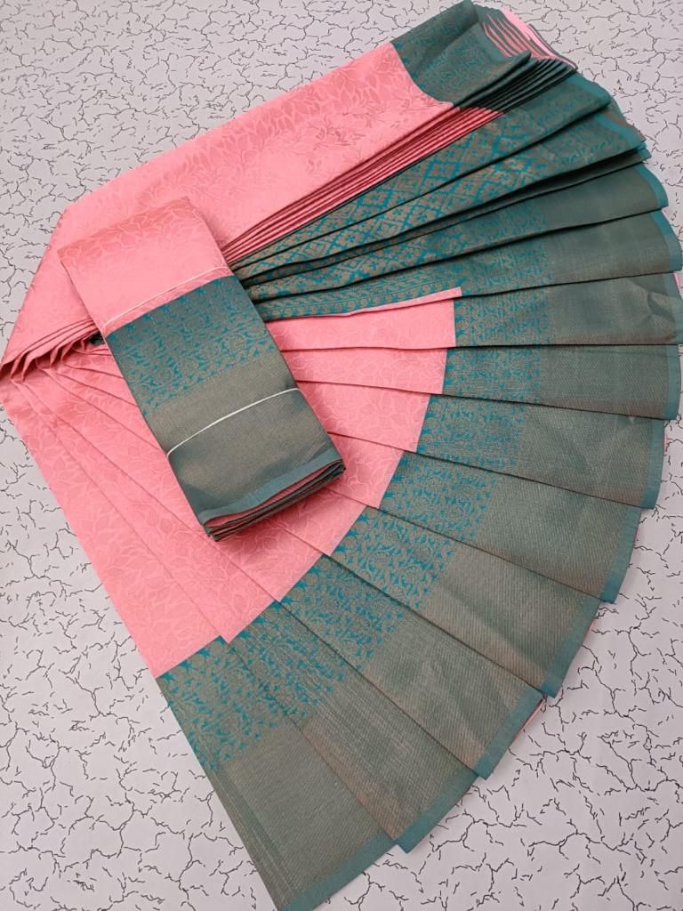 Kubera Elite bridal fancy silk sarees with contrast border